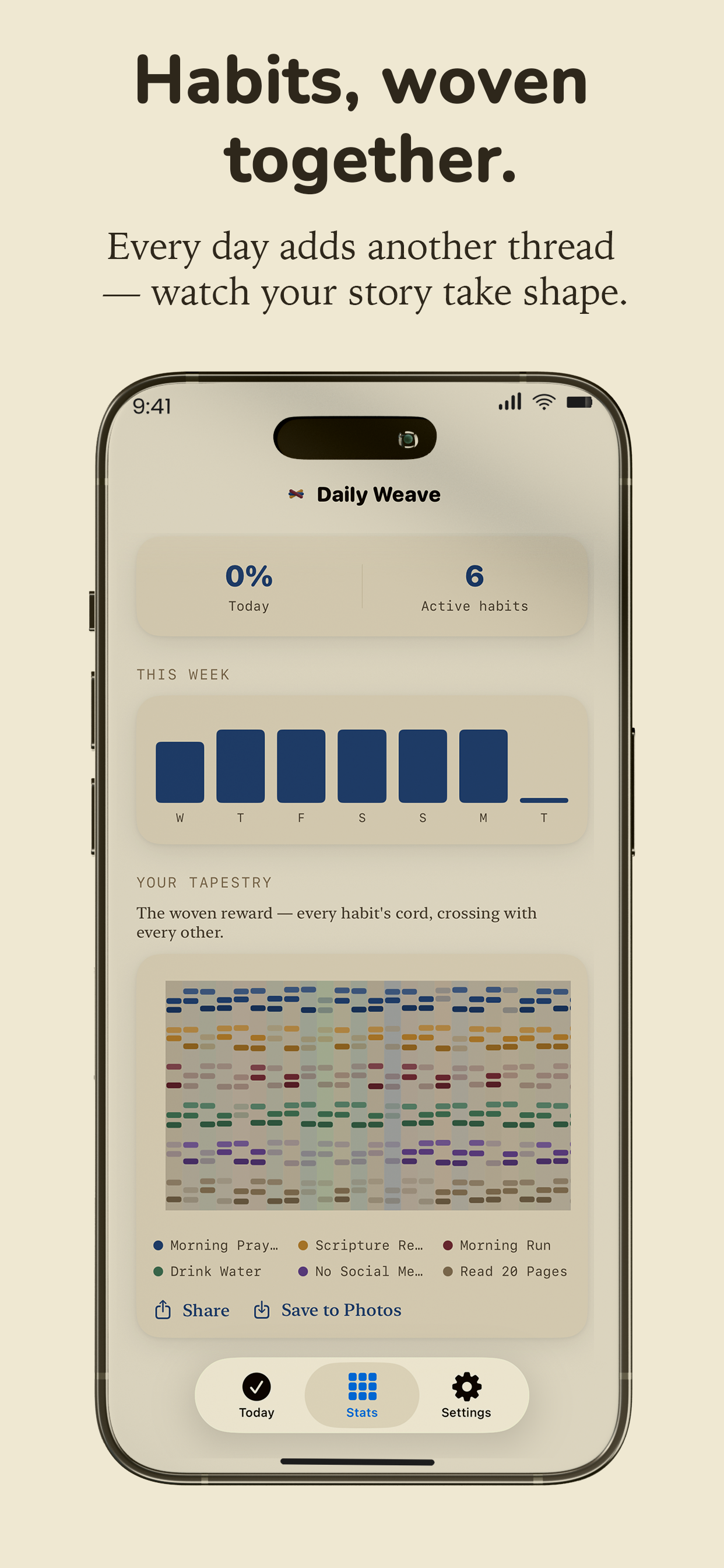 Daily Weave screenshot 1